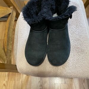 Women's Black Suede Boots